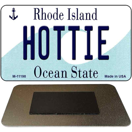 Hottie Rhode Island State License Plate Tag Novelty Magnet M-11198