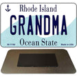 Grandma Rhode Island State License Plate Tag Novelty Magnet M-11199