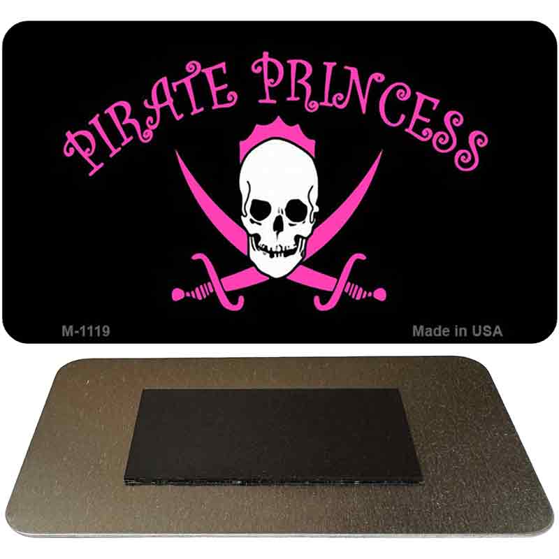 Pirate Princess Novelty Metal Magnet M-1119