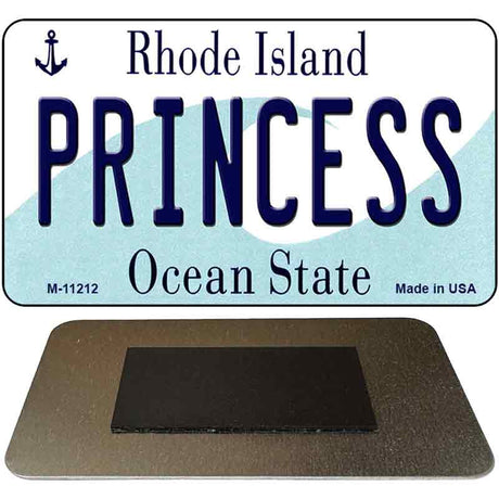 Princess Rhode Island State License Plate Tag Novelty Magnet M-11212