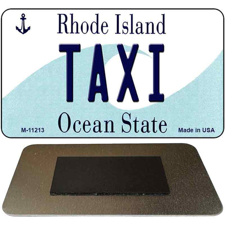 Taxi Rhode Island State License Plate Tag Novelty Magnet M-11213