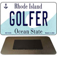 Golfer Rhode Island State License Plate Tag Novelty Magnet M-11216