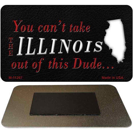 Illinois Dude Magnet Novelty Metal M-11267