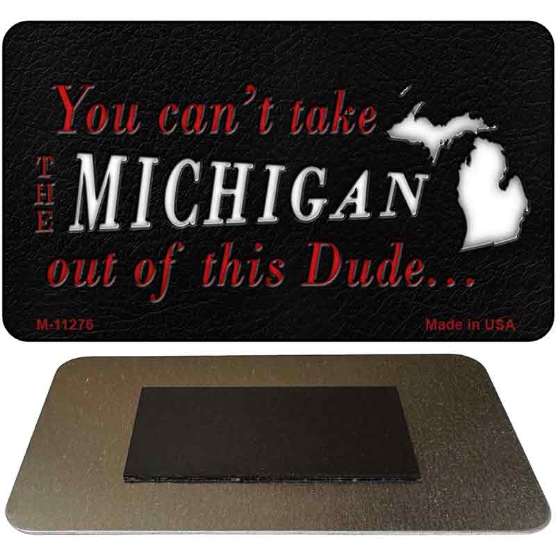 Michigan Dude Magnet Novelty Metal M-11276