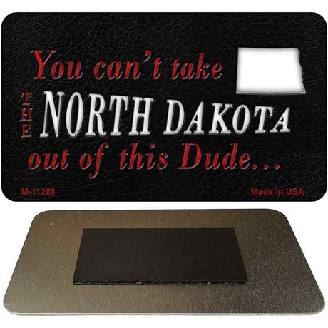 North Dakota Dude Magnet Novelty Metal M-11288