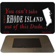 Rhode Island Dude Magnet Novelty Metal M-11293