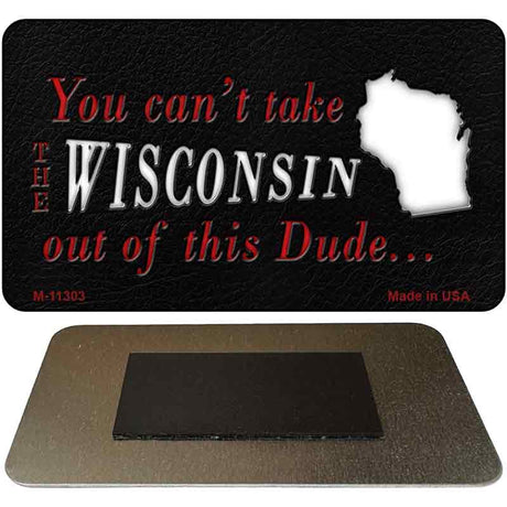 Wisconsin Dude Magnet Novelty Metal M-11303