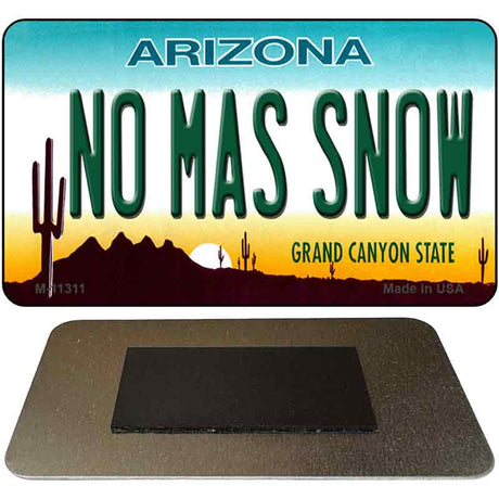 No Mas Snow Novelty Metal Magnet M-11311