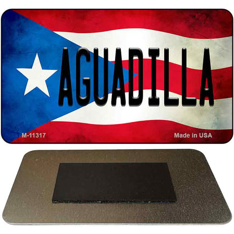 Aguadilla Puerto Rico State Flag Novelty Metal Magnet M-11317