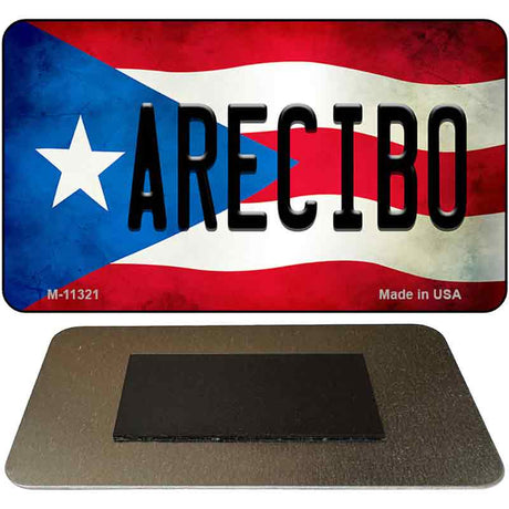 Arecibo Puerto Rico State Flag Novelty Metal Magnet M-11321