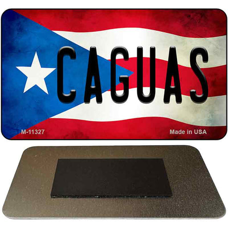 Caguas Puerto Rico State Flag Novelty Metal Magnet M-11327