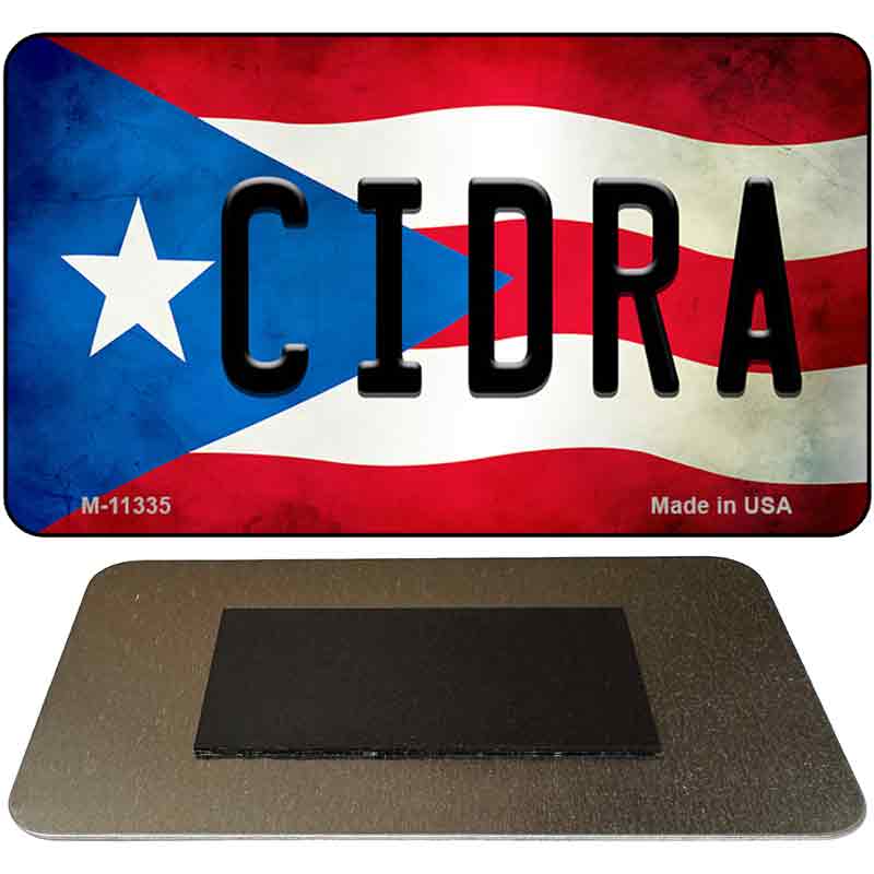 Cidra Puerto Rico State Flag Novelty Metal Magnet M-11335