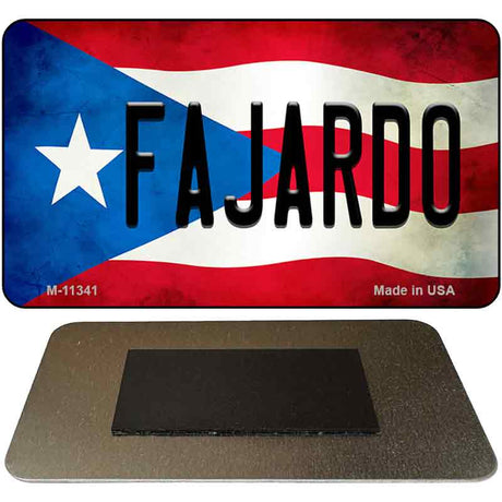 Fajardo Puerto Rico State Flag Novelty Metal Magnet M-11341