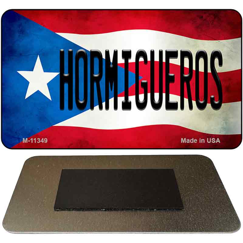 Hormigueros Puerto Rico State Flag Novelty Metal Magnet M-11349