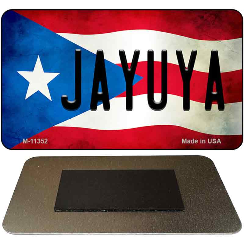 Jayuya Puerto Rico State Flag Novelty Metal Magnet M-11352