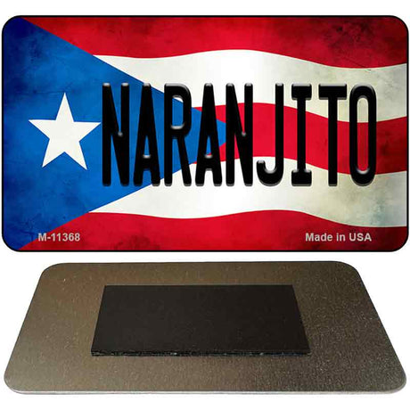 Naranjito Puerto Rico State Flag Novelty Metal Magnet M-11368