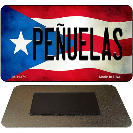 Penuelas Puerto Rico State Flag Novelty Metal Magnet M-11371