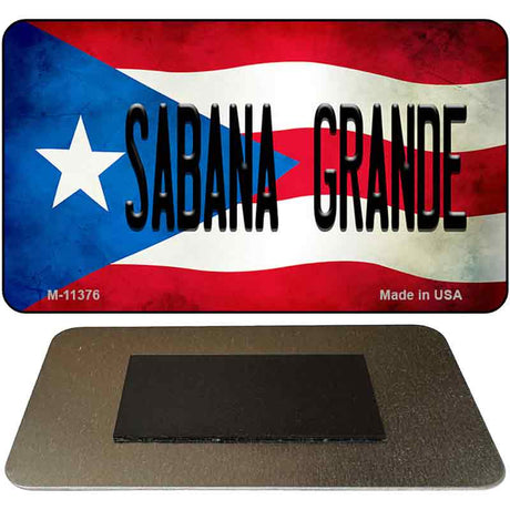 Sabana Grande Puerto Rico State Flag Novelty Metal Magnet M-11376