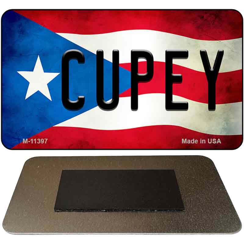 Cupey Puerto Rico State Flag Novelty Metal Magnet M-11397