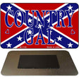 Confederate  Gal Novelty Metal Magnet M-1140