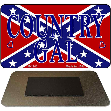 Confederate  Gal Novelty Metal Magnet M-1140