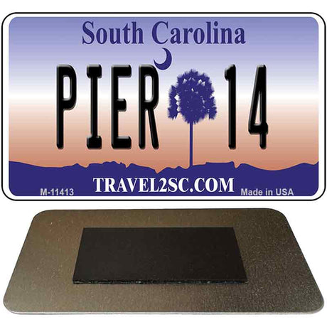 Pier 14 South Carolina Novelty Metal Magnet M-11413