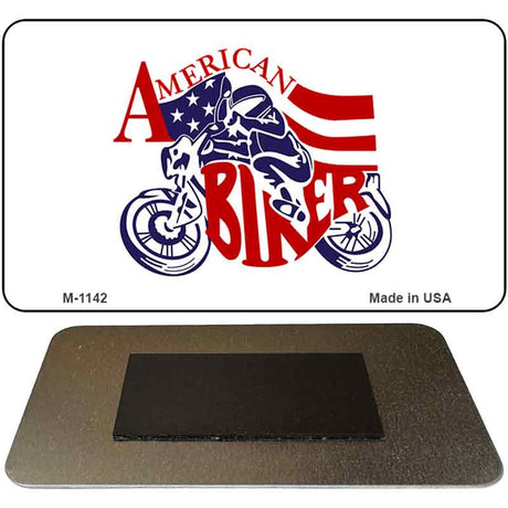 American Biker Novelty Metal Magnet M-1142