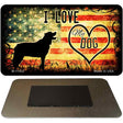 I Love My Dog Magnet Novelty Metal M-11452