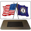 Kentucky Crossed US Flag Novelty Metal Magnet M-11477