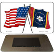 Mississippi Crossed US Flag Novelty Metal Magnet M-11484