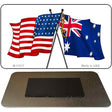 Australia Crossed US Flag Novelty Metal Magnet M-11517