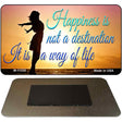 Happiness Way Of Life Sunset Novelty Metal Magnet M-11530