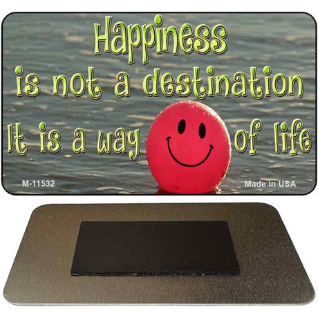 Happiness Way Of Life Ball Novelty Metal Magnet M-11532