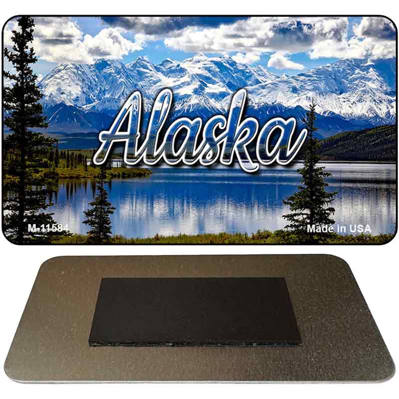 Alaska Snowy Mountains Magnet M-11584