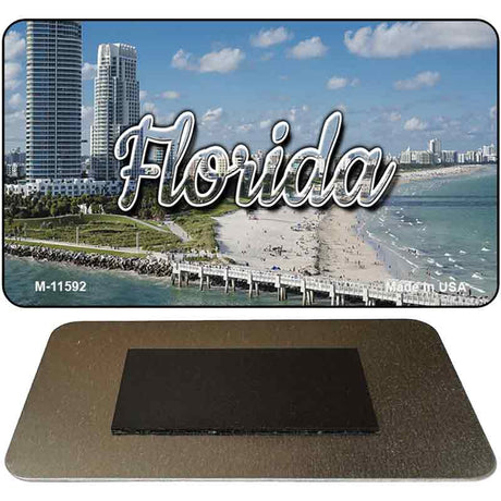 Florida White Sand Beach Magnet M-11592