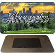 Minnesota City Skyline Sunset Magnet M-11608