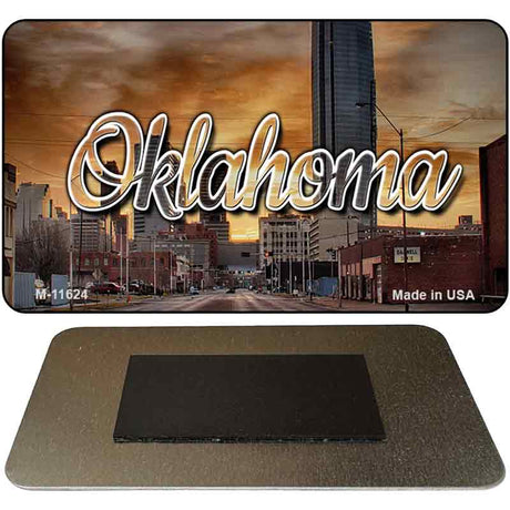 Oklahoma Sunset Skyline Magnet M-11624