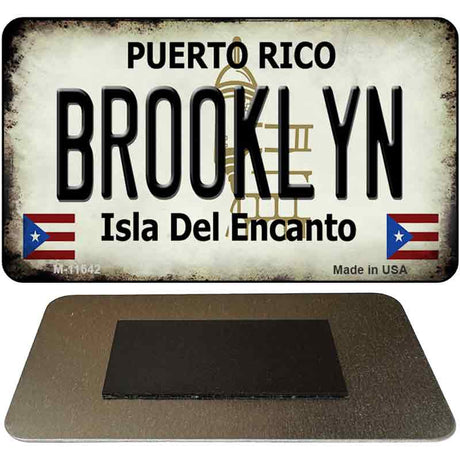 Brooklyn Puerto Rico Novelty Metal Magnet M-11642