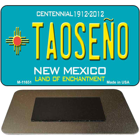 Taoseno Teal New Mexico Novelty Metal Magnet M-11651