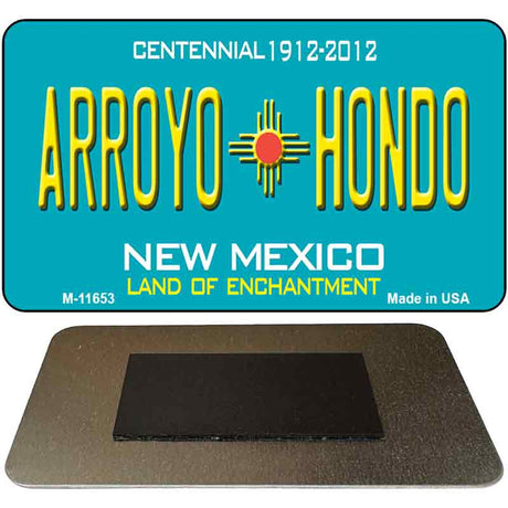 Arroyo Hondo Teal New Mexico Novelty Metal Magnet M-11653