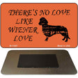 Wiener Love Novelty Metal Magnet M-11687