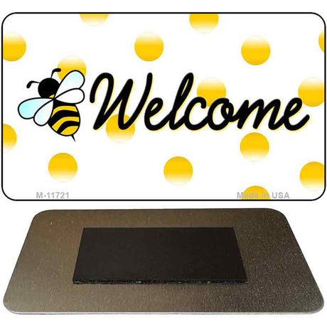 Welcome Bee Novelty Metal Magnet M-11721