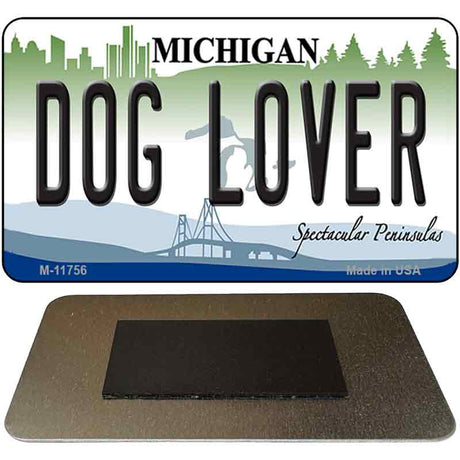 Michigan Dog Lover Novelty Metal Magnet M-11756