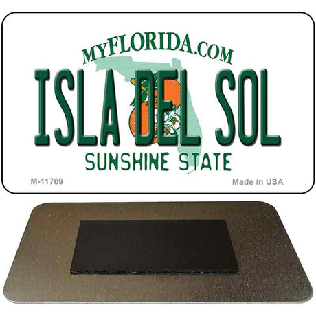 Isla Del Sol Florida Novelty Metal Magnet M-11769