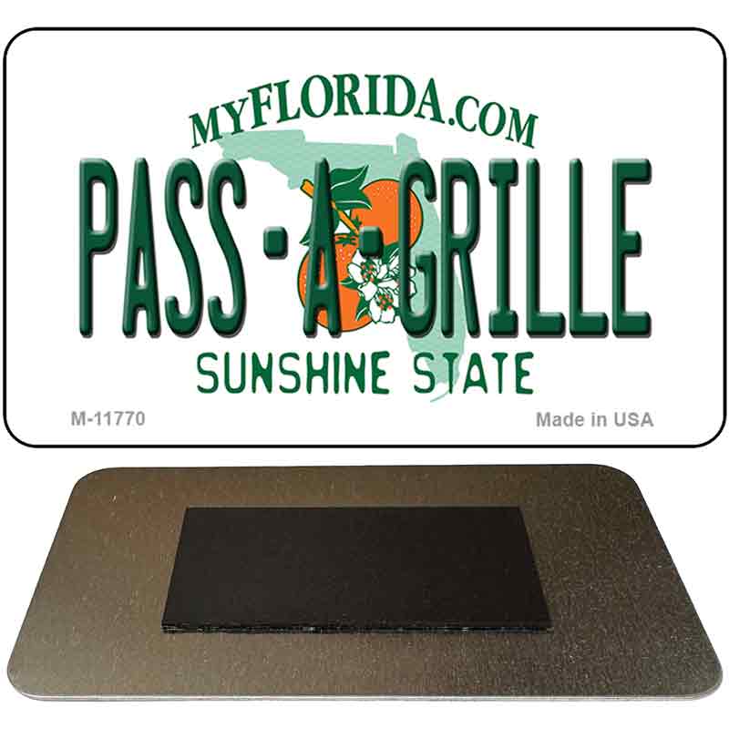 Pass A Grille Florida Novelty Metal Magnet M-11770