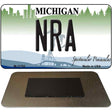 Michigan NRA Novelty Metal Magnet M-11782