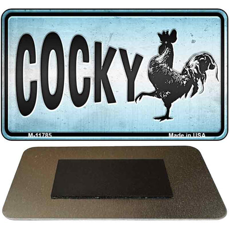 Cocky Chicken Novelty Metal Magnet M-11785