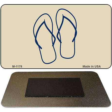 Flip Flops Novelty Metal Magnet M-1178