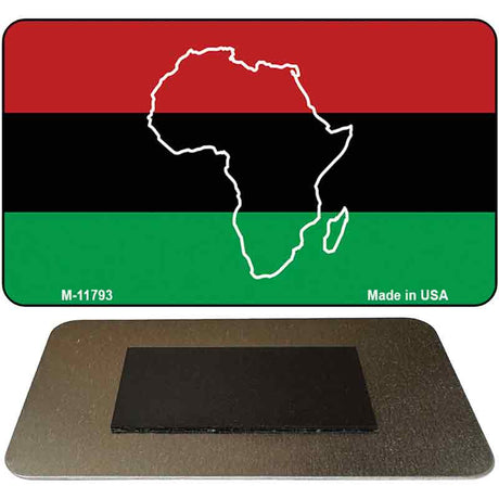 Africa Outline Flag Novelty Metal Magnet M-11793