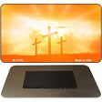 Three Crosses Sunset Novelty Metal Magnet M-11795